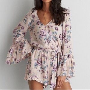 American eagle floral romper